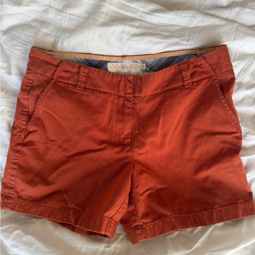 J. Crew Women's Burnt Orange Chino Shorts